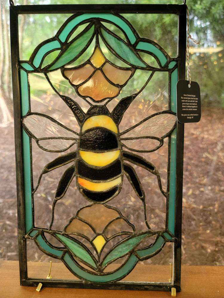 Queen Bee Stained Glass 2