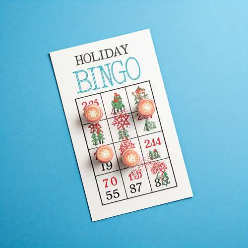 Holiday Bingo card